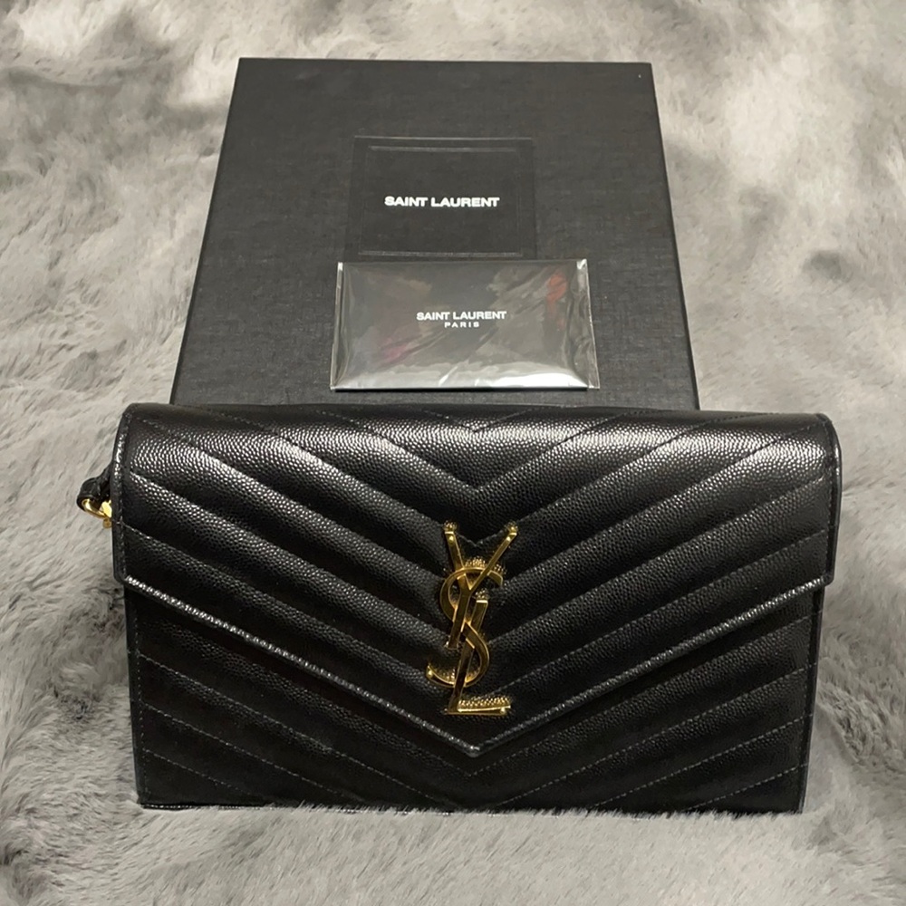 Medium Monogram Matelassé Leather Wallet-On-Chain